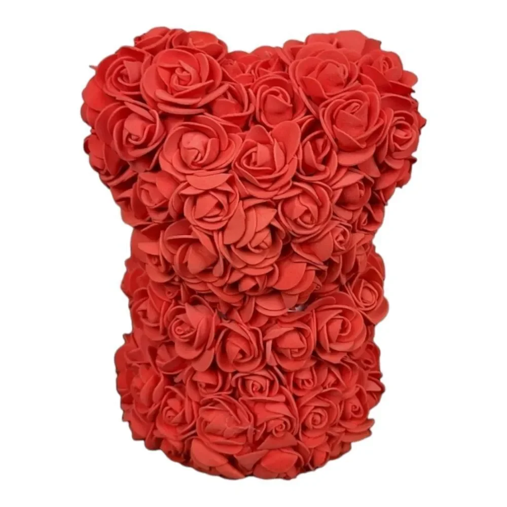 Cherry Red Rose Bear Romantic Gift Love Valentines Girlfriend Surprise Holiday